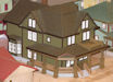 Download the .stl file and 3D Print your own HO Scale
The Modern House HO scale model for your model train set.